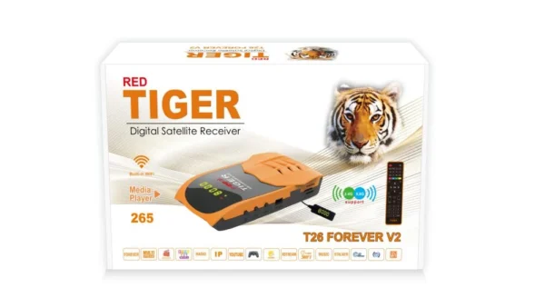 42.webp رسيفر تايجر تي 26 فوريفر الاصدار 2 فل اتش دي فايف جي Tiger T26 Forever Receiver V2 Full HD 5G