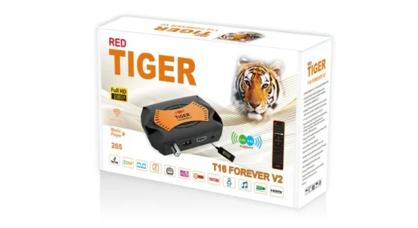رسيفر تايجر تي 16 فوريفر الاصدار الثاني فل اتش دي فايف جي Tiger T16 Forever Receiver V2 Full HD 5G