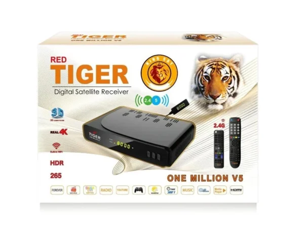 50.webp ريسيفر تايجر ون مليون الاصدار الخامس فوركيه Tiger One Million V5 4K