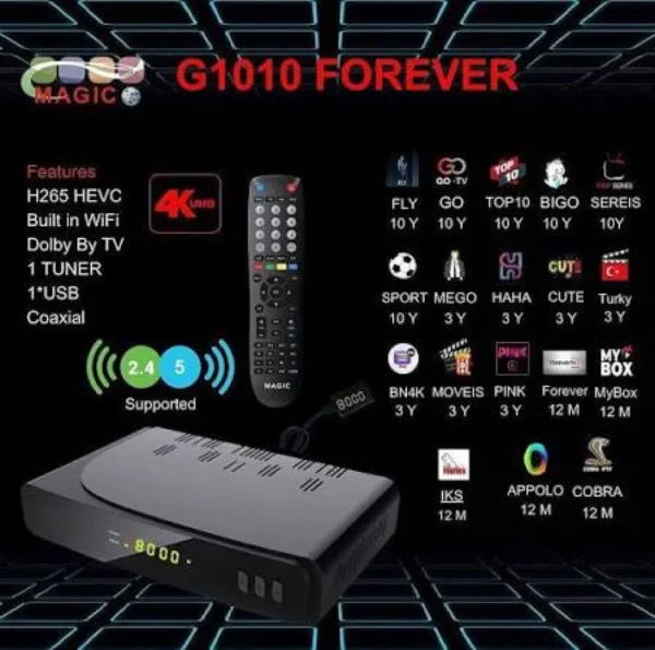 65.webp ريسيفر ماجيك جي 1010 فوريفر فوركيه MAGIC G1010 FOREVER 4K