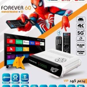 ريسيفر سبايدر فوريفر 60 أندرويد فايف جي فوركيه SPIDER FOREVER 60 ANDROID 5G 4K
